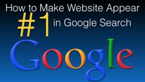 How to Appear at No 1 in Google Search Engine